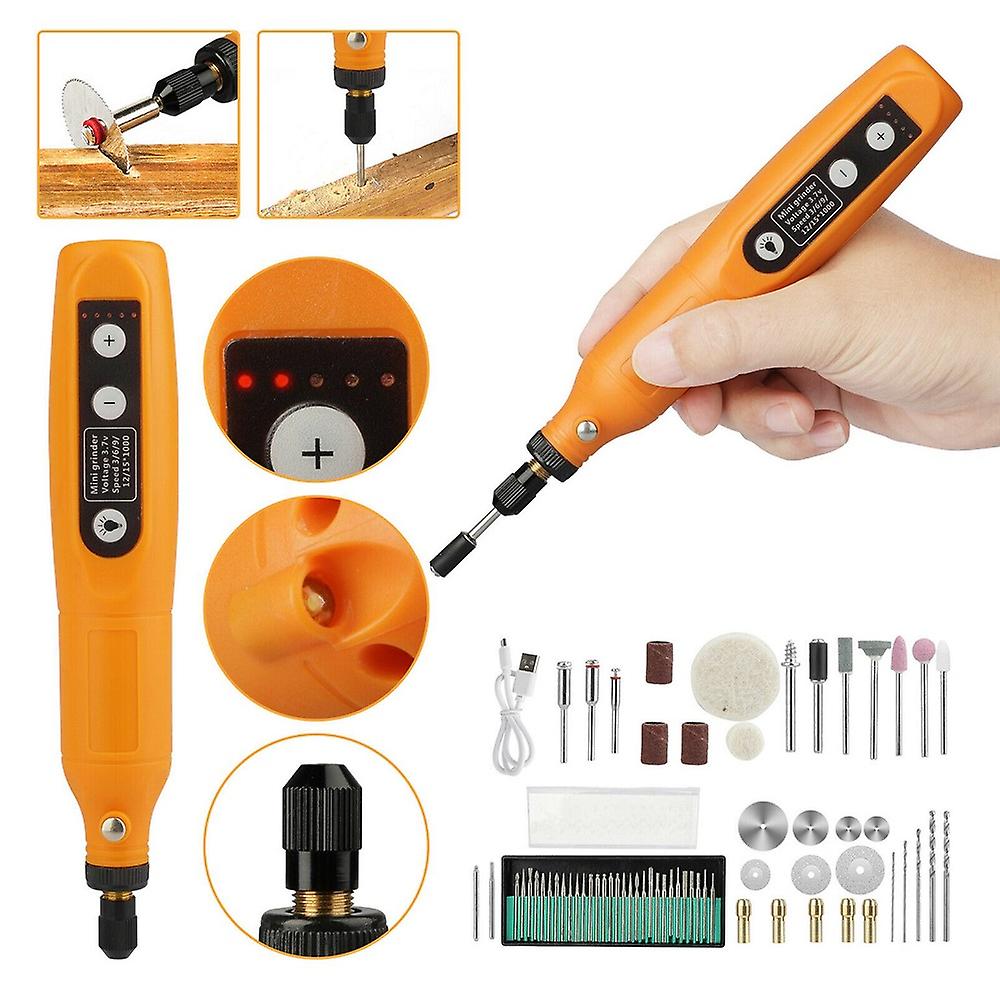 Electric Mini Grinder Drill Rotary Tool Usb Engraving Pen and Drill Bits