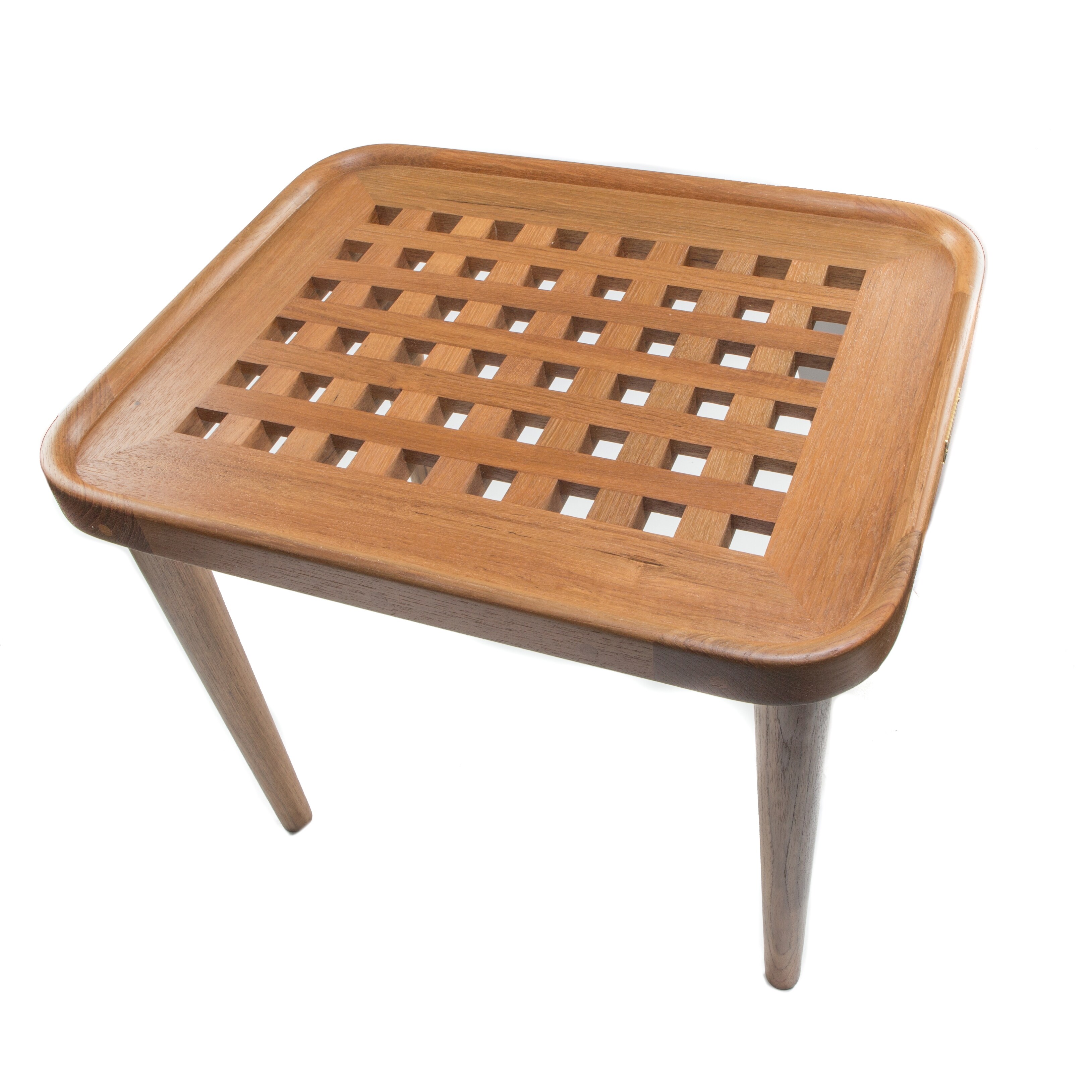 Solid Teak Grate End Table - 20