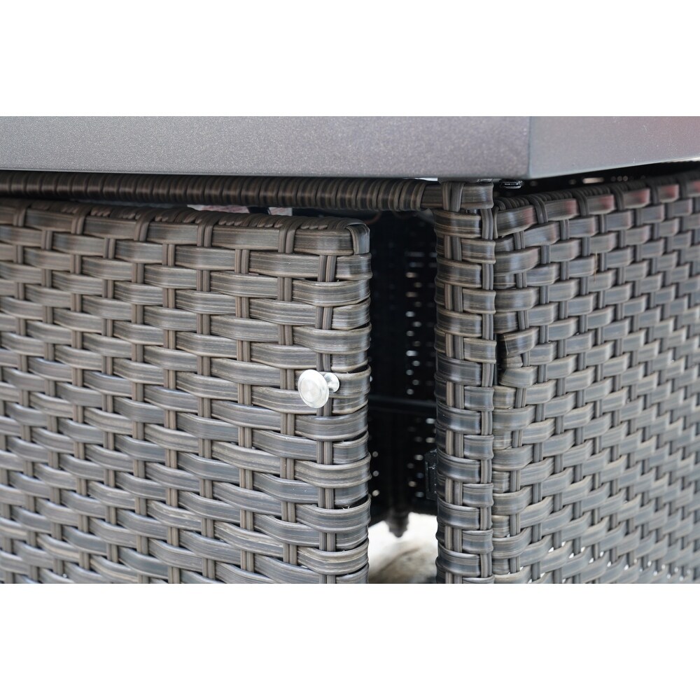 Patio Outdoor Gas Fire Pit Table  43 Inch 50 000 BTU Rectangle Patio Propane Fire Pit Table   32 inch