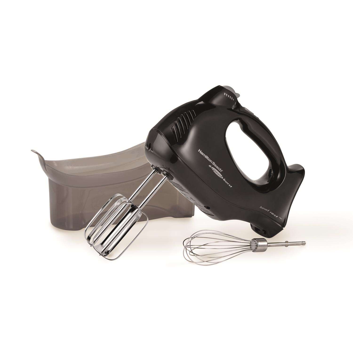 Hamilton Beach Black 6 speed Hand Mixer