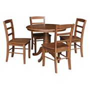 International Concepts 36 Round Dining Table and 4 Chairs