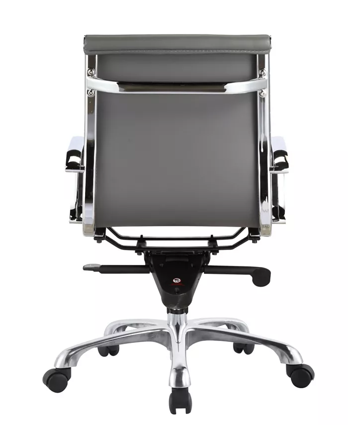 Moe's Home Collection Omega Office Chair Low Back Gray