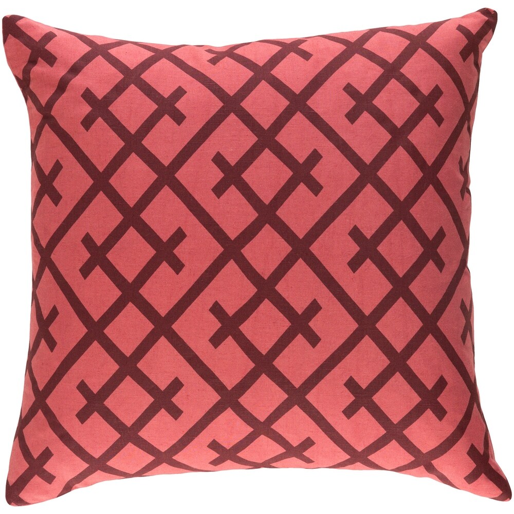 Decorative Water Terracotta 18 inch Throw Pillow Cover