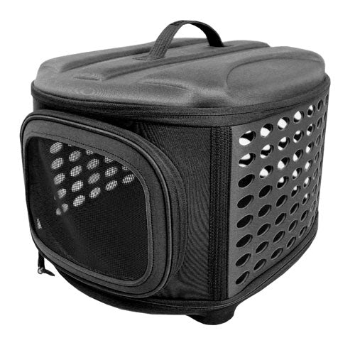 Iconic Pet - Deluxe Retreat Foldable Pet House - Black