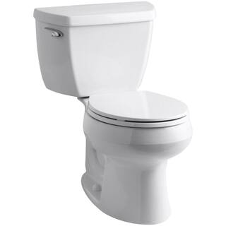 KOHLER Wellworth Classic Complete Solution 2-Piece 1.28 GPF Single Flush Round Toilet in White Seat Included (9-Pack) K-11464-9-0