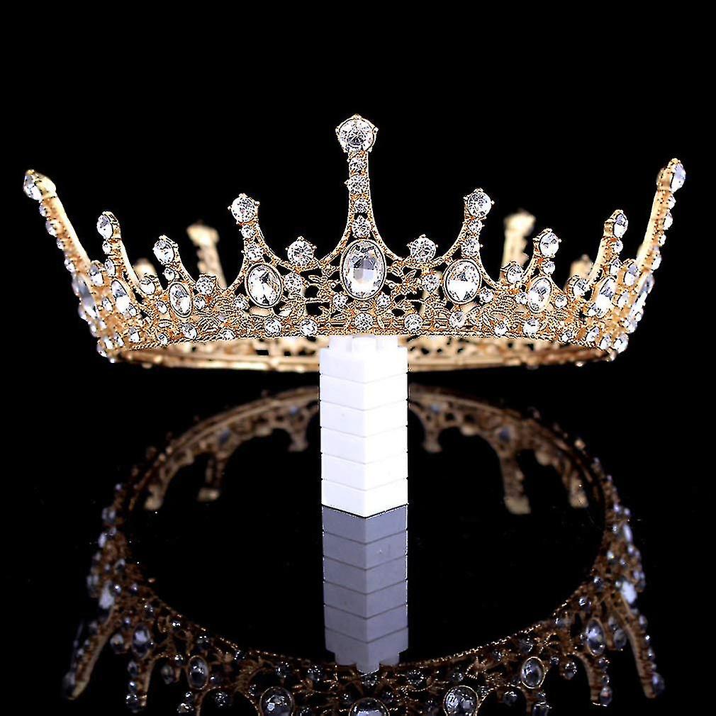 Z Baroque Queen Crown Compatible With Women Vintage Tiaras With Gemstones Compatible With Pr