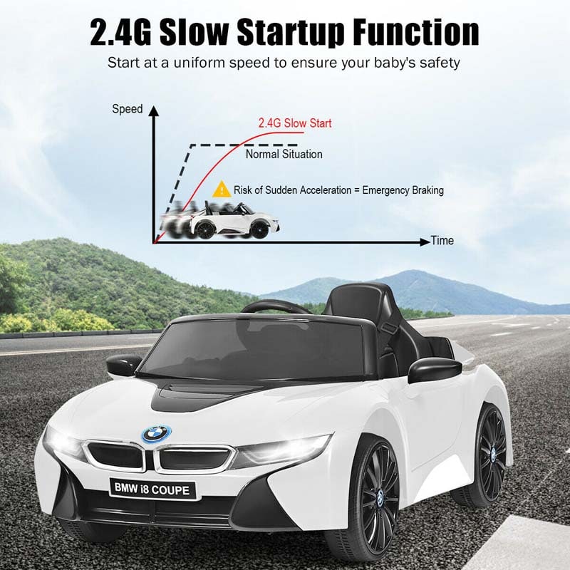 12V Licensed BMW I8 Coupe Kids Ride On Car Battery Powered Electric Vehicle with 2.4G Remote Control