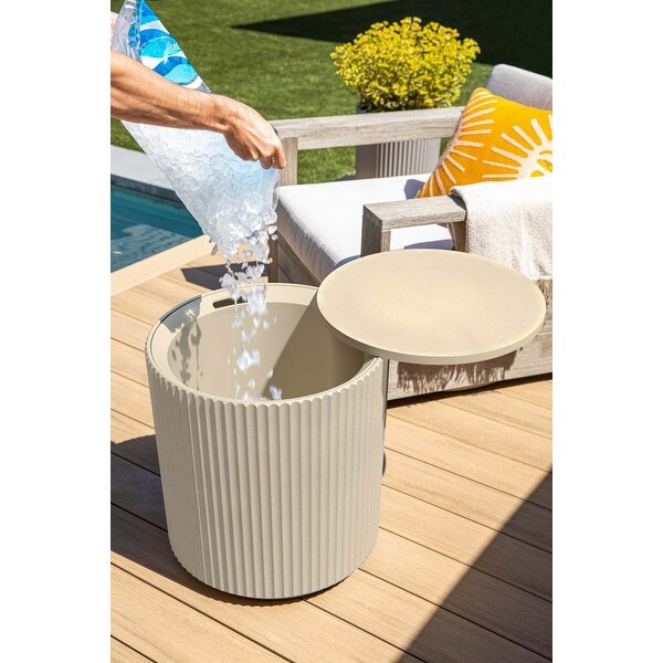 Outdoor Cooler Side Table