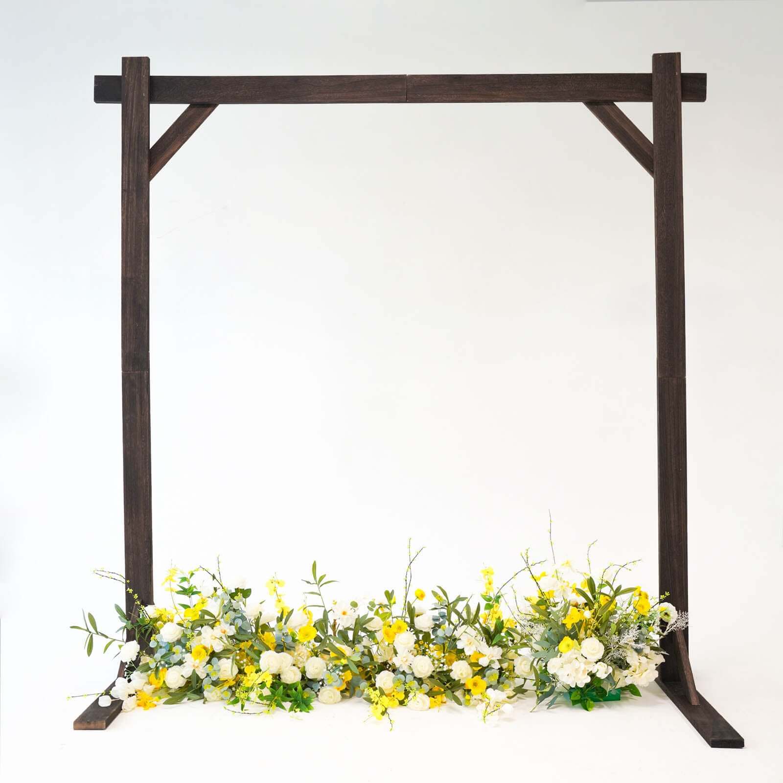 Heavy Duty Wooden Square Frame Wedding Ceremony Backdrop Stand 7ft