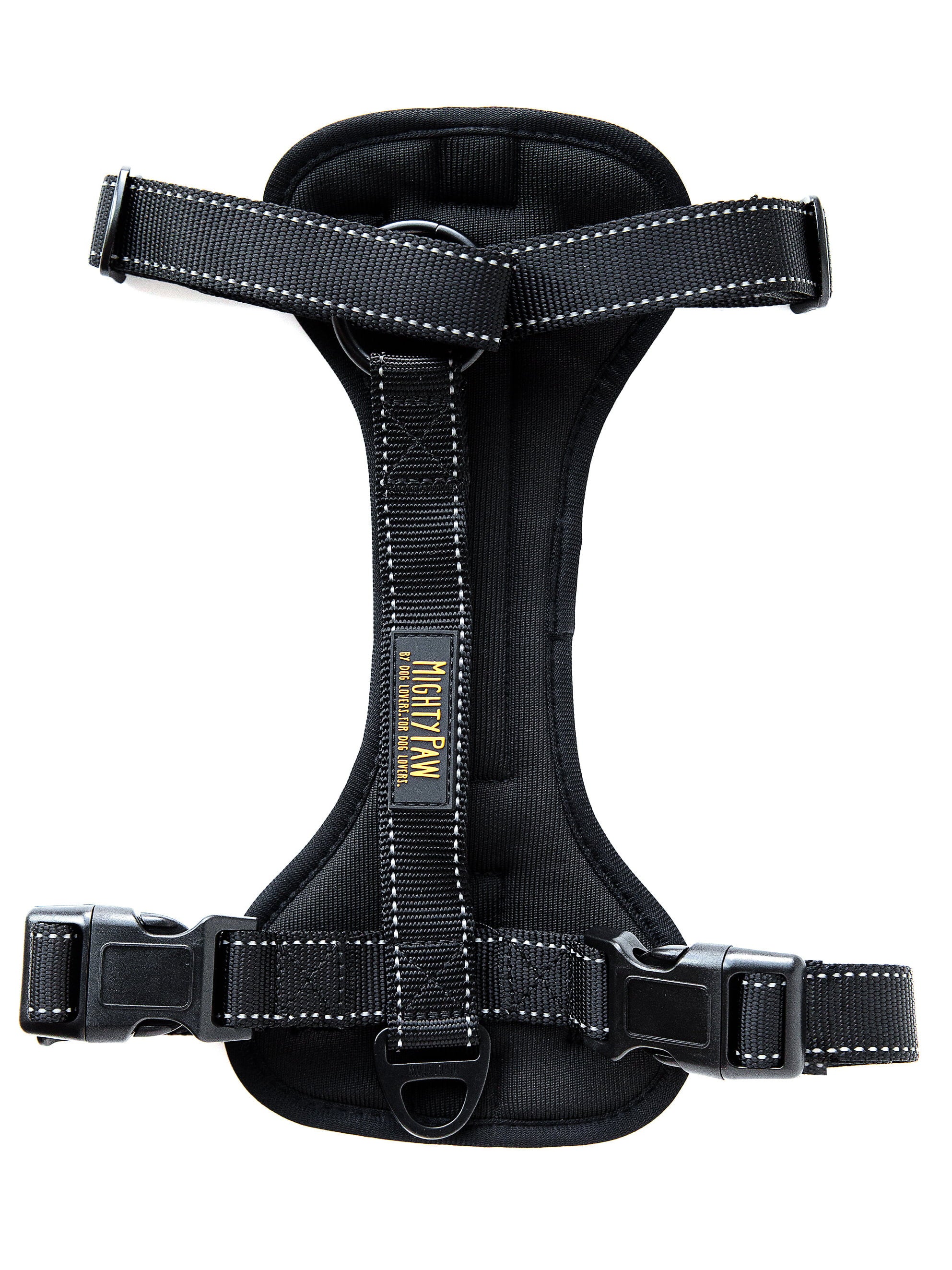 Mighty Paw Car Dog Harness， Vehicle Safety Harness with Adjustable Straps and Soft Padding， Doubles as a Standard Harness with a No Pull Front Leash Attachment