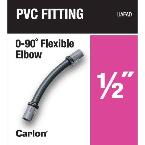 Carlon 12 in. Flexible PVC Elbow UAFAD