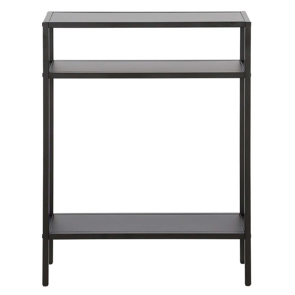 Ricardo Rectangular Console Table with Metal Shelves