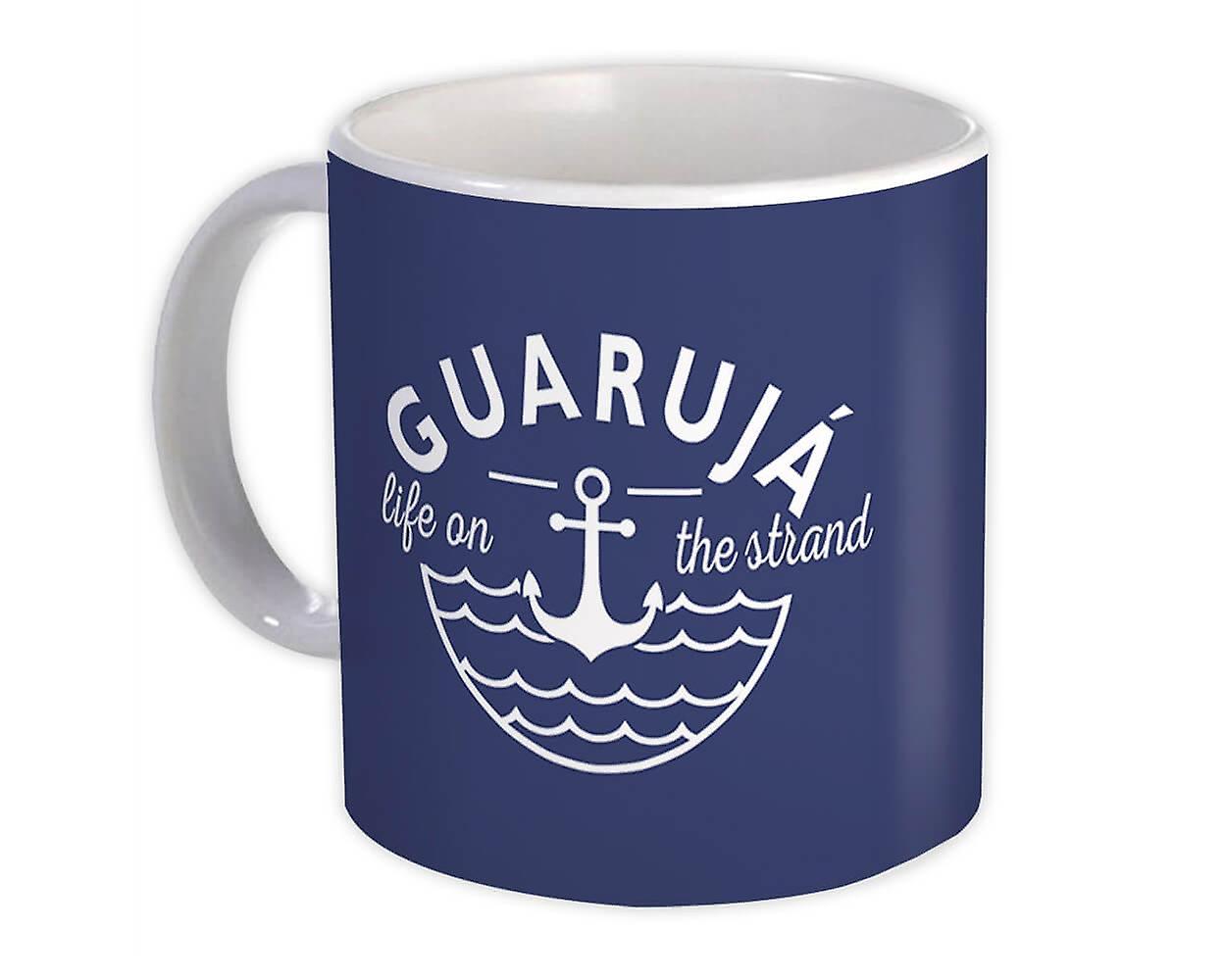 Gift Mug: Guarujá Life on the Strand Beach