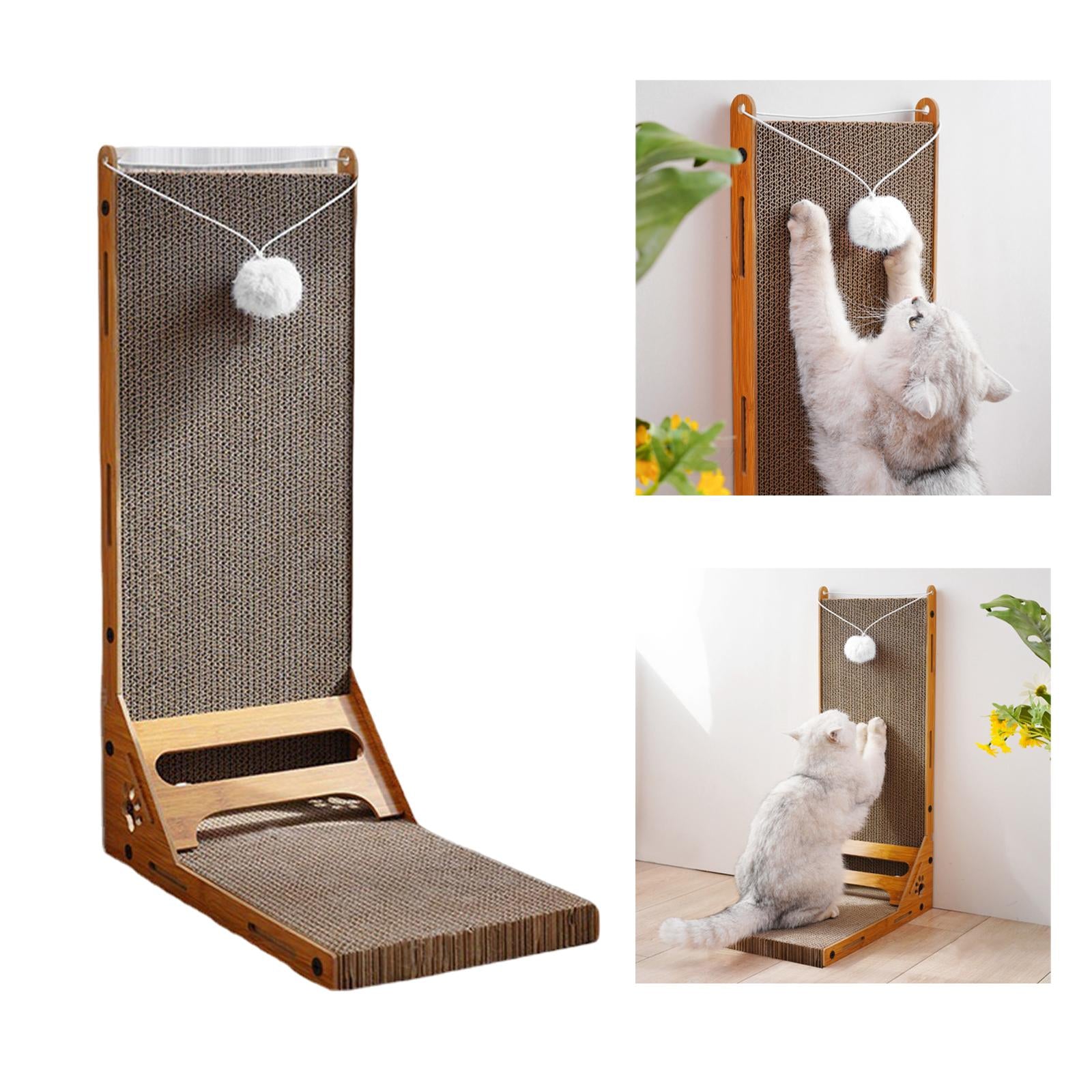 Vertical Cat Scratcher Scratch Pad Lounge Bed Cardboard Cats post for scratching Thickened Standing Scratching Board for Kitty Kitten