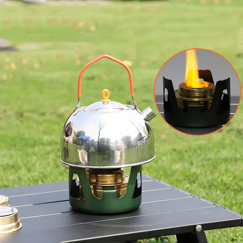 Outdoor Camping Backpacking Brass Cooking Stove Portable Ultralight Mini Tourist Alcohol Stove