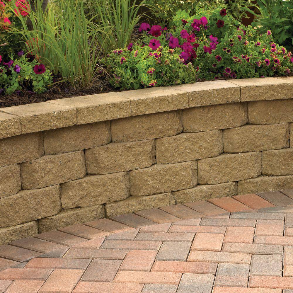 Anchor 2.5 in. x 12 in. x 7.5 in. RedCharcoal Concrete Retaining Wall Cap (128- Piece Pallet) 16057186