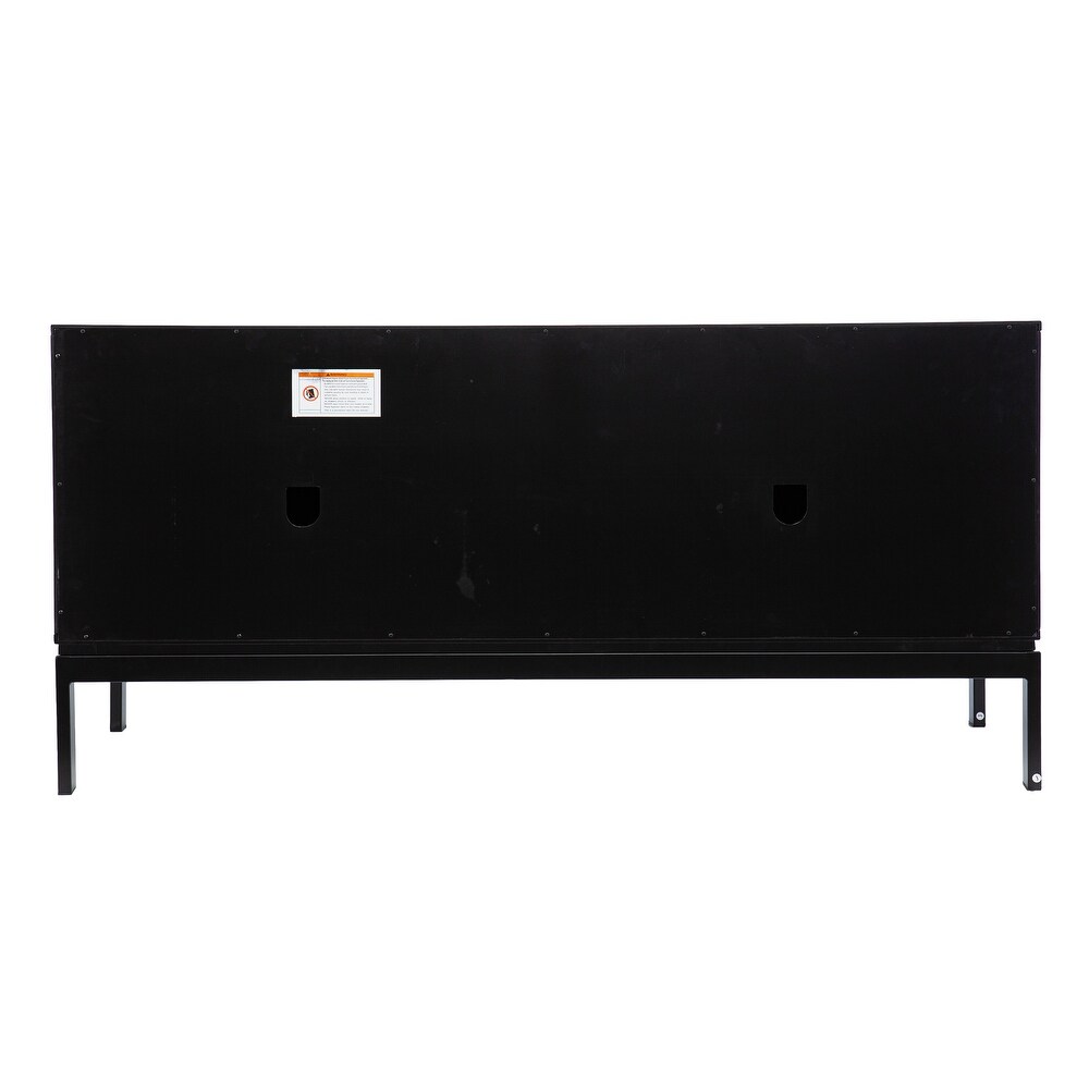 SEI Furniture Albers Contemporary Black Wood Media TV Stand for TV's up to 54\