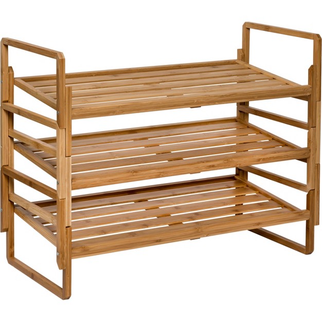 Honey can do 3 Tier Nest Bamboo Shoe Rack