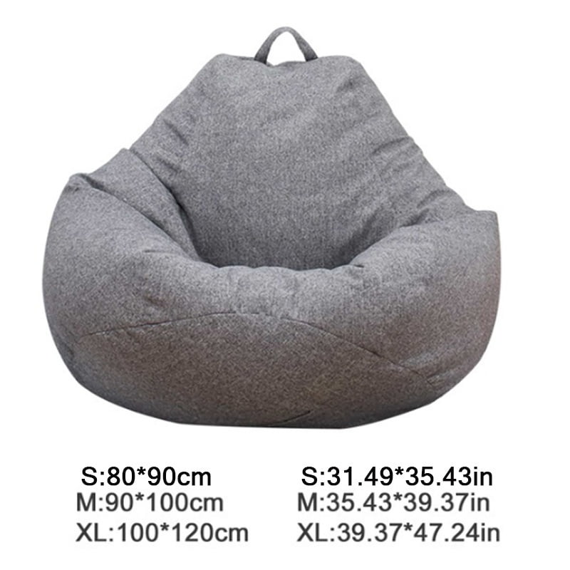 Willstar Fashion Large Bean Bag Sofa Cover Lounger Chair Sofa Ottoman Seat Living Room Furniture Cover