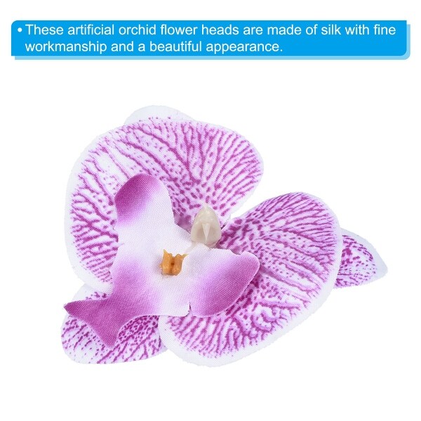 Artificial Silk Butterfly Orchid Flower Heads for Floral Bouquet Decor