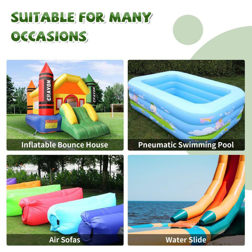 Nyeekoy 0.9 HP IndoorOutdoor Air Pump Inflatables Commercial Blower Fan 680W for Kids Bounce House Bouncer Jumping Castle TH17S0187