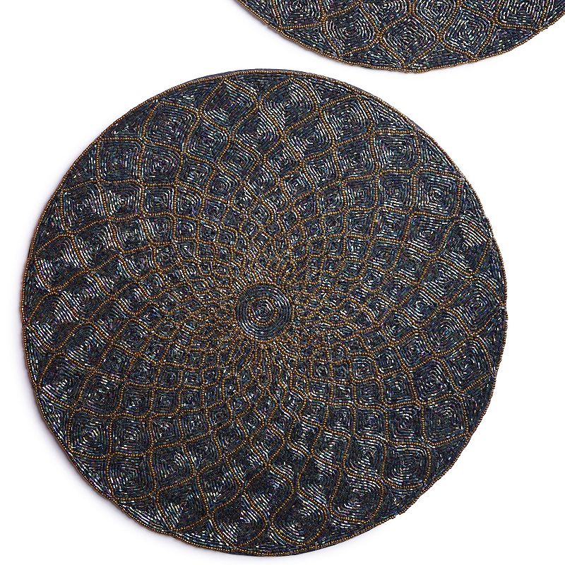 Tangier Beaded Placemats， Set of 2