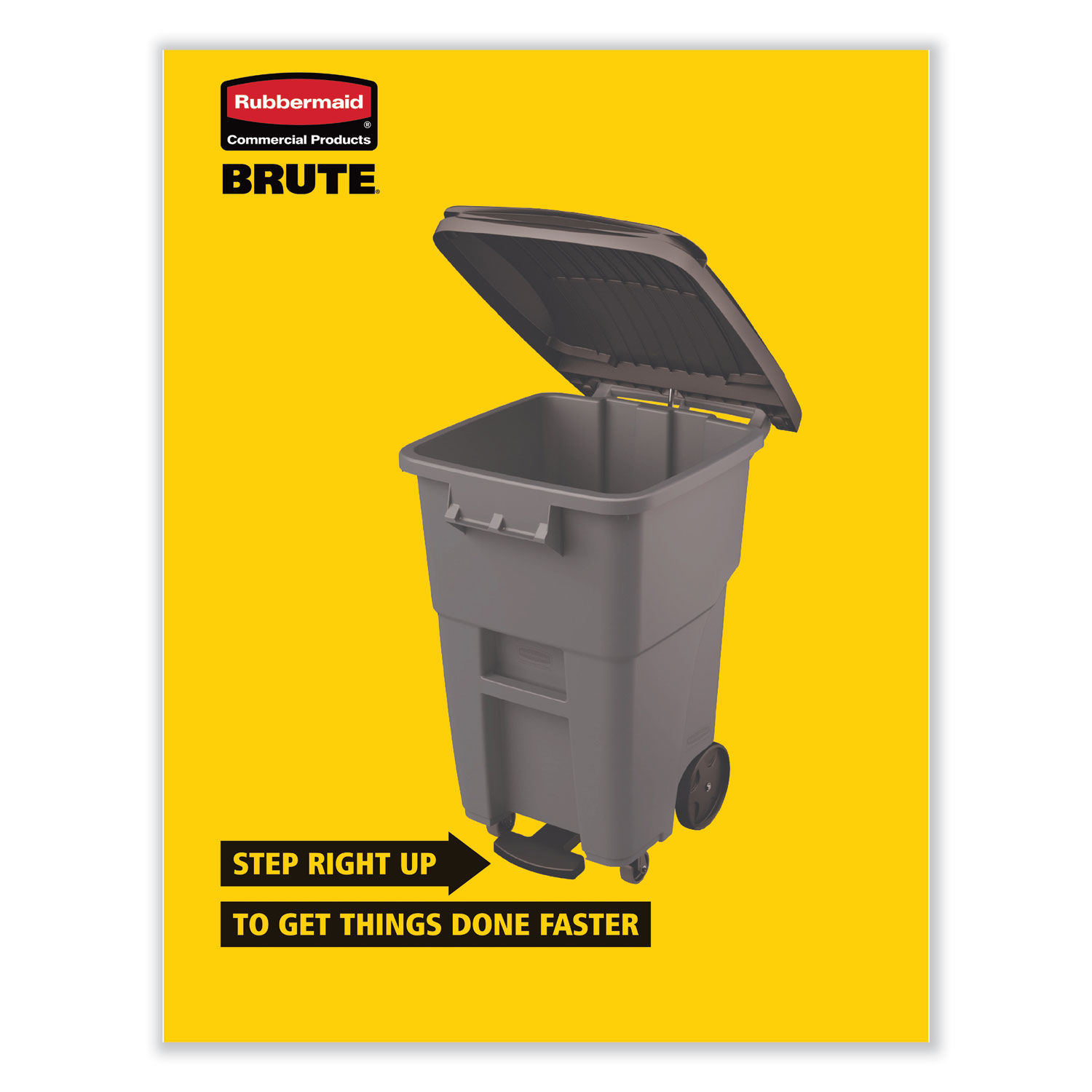 Brute Roll-Out Heavy-Duty Container by Rubbermaidandreg; Commercial RCP9W21GY