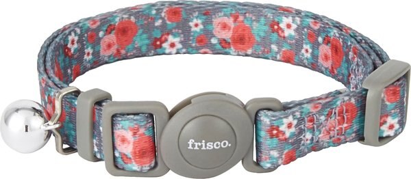 Frisco Rose Polyester Breakaway Cat Collar with Bell