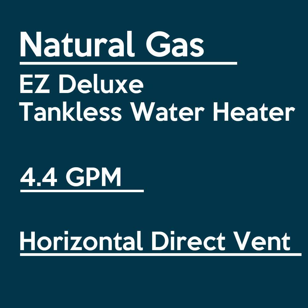 EZ Tankless Deluxe on Demand 4.4 GPM 85000 BTU Natural Gas Tankless Water Heater EZDLXNG