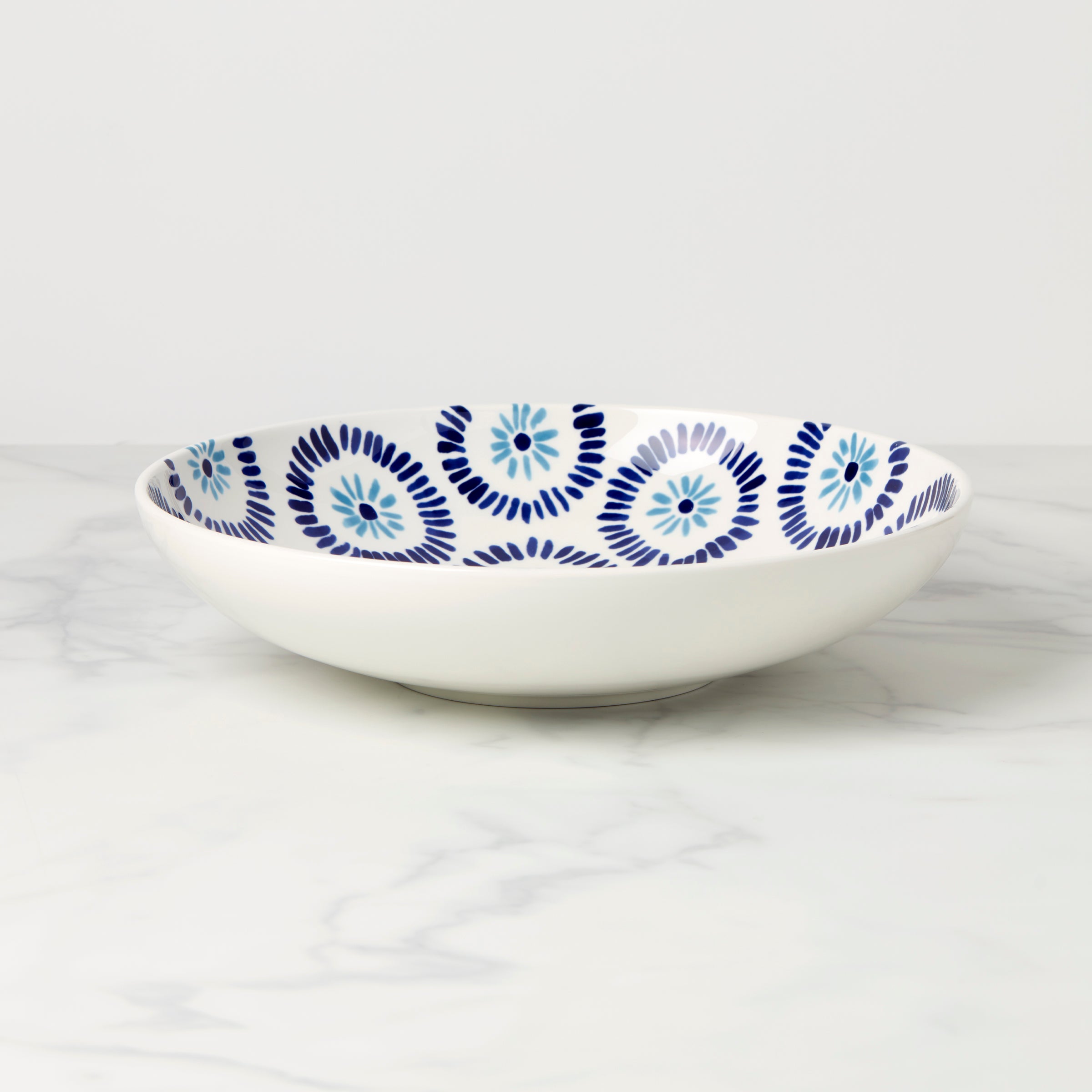 Floral Way Low Serving Bowl