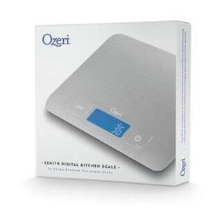 Ozeri Zenith Digital Kitchen Scale in Refined Stainless Steel with Fingerprint Resistant Coating ZK15