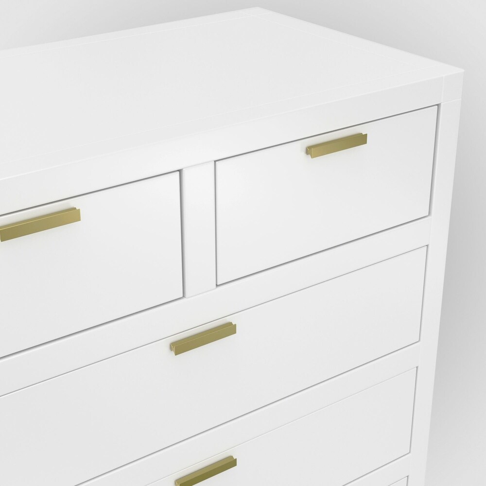 Carmel 6 Drawer Chest  White