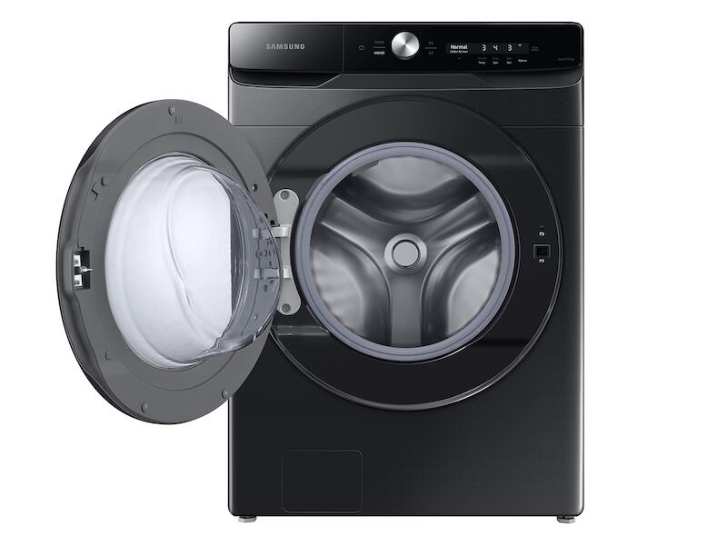 Samsung WF50A8600AV 5.0 Cu. Ft. Extra-Large Capacity Smart Dial Front Load Washer With Cleanguard™ In Brushed Black