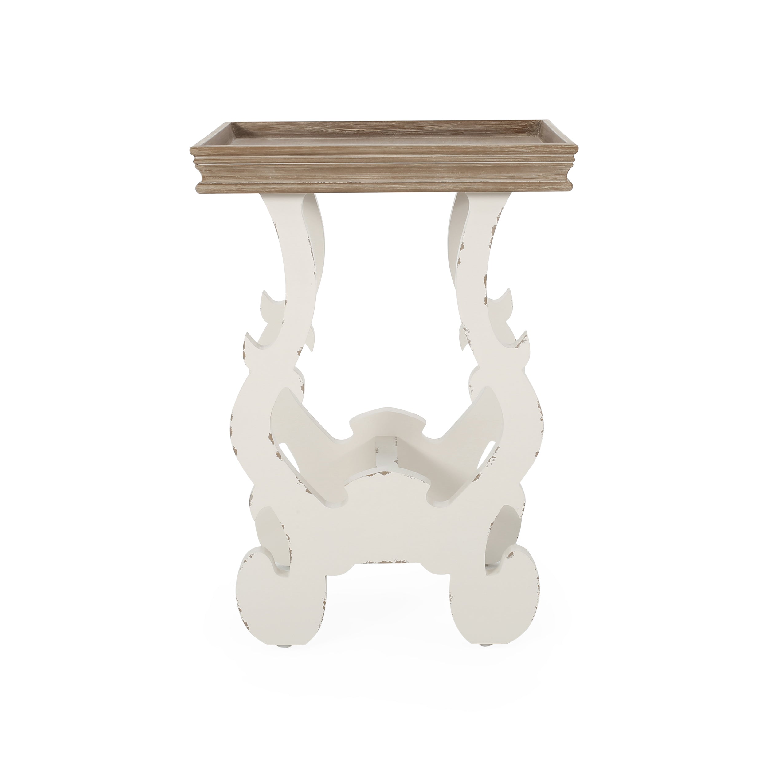 Joplin French Country Accent Table with Square Top