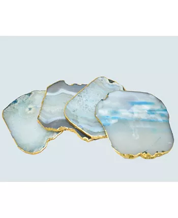 Nature's Decorations - Agate Gnarled Coasters Set of 4