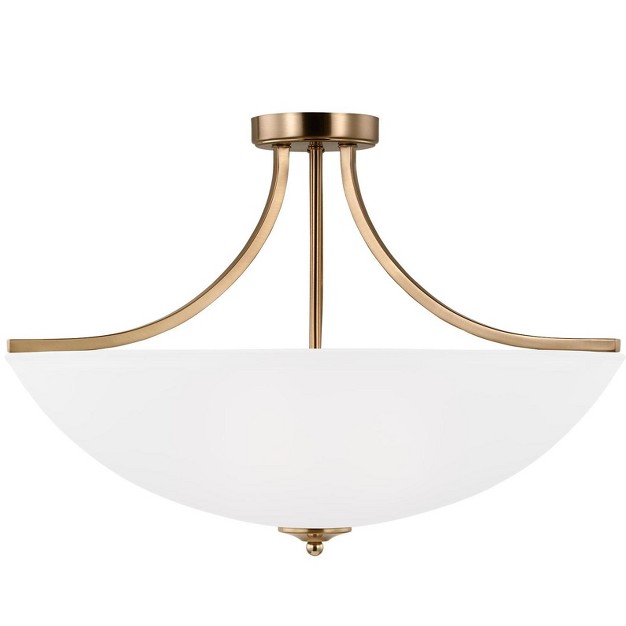 Large Four Light Semi flush Convertible Pendant