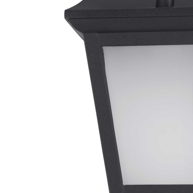 Progress Lighting Crawford 1 light Led Wall Lantern Black Frosted Glass Material Glass Finish Color Black