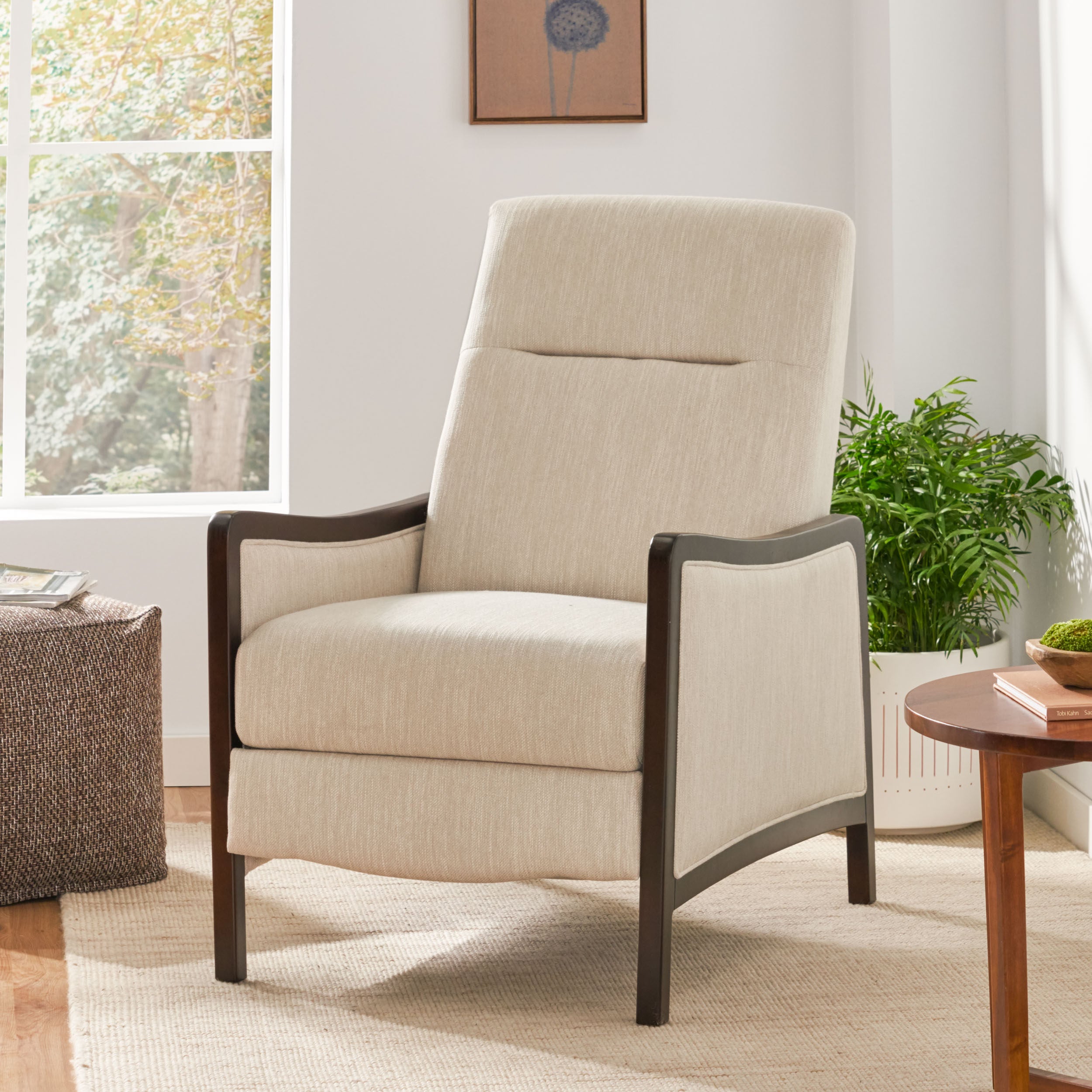 Drury Contemporary Upholstered Pushback Recliner