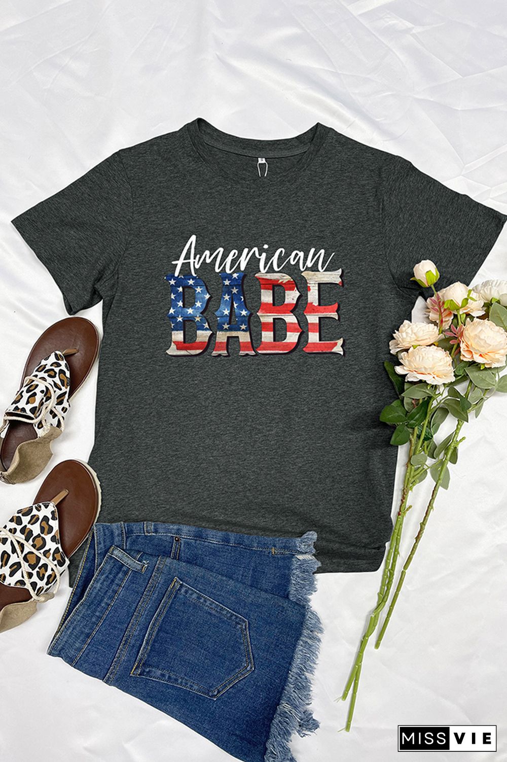 American Babe Graphic Tee Wholesale