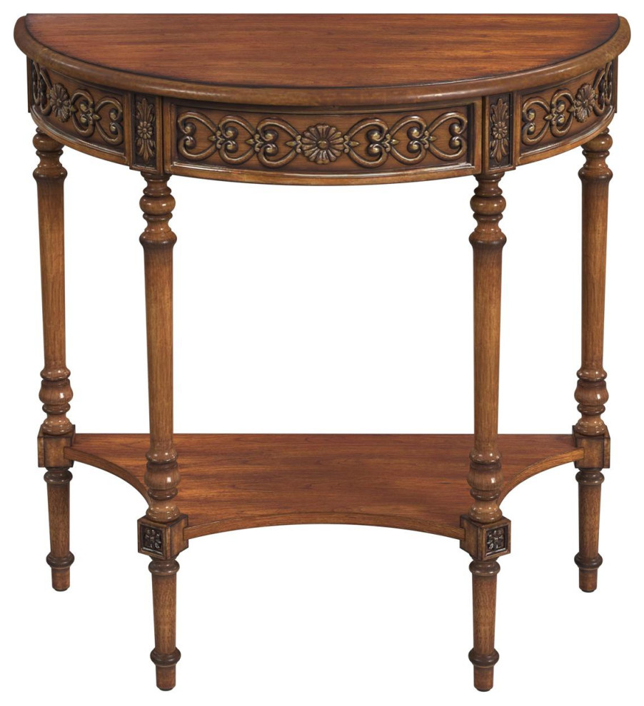 Danelle Console Table  Antique Cherry   Traditional   Console Tables   by Lighting New York  Houzz