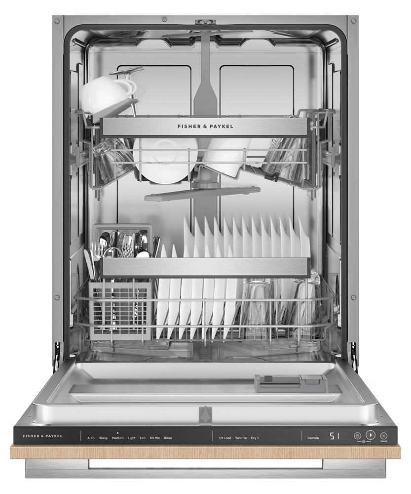 Fisher & Paykel DW24UT2I2 Integrated Dishwasher, Tall, Sanitize