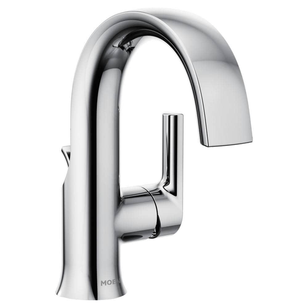 MOEN Doux Single Hole SingleHandle Bathroom Faucet in Chrome