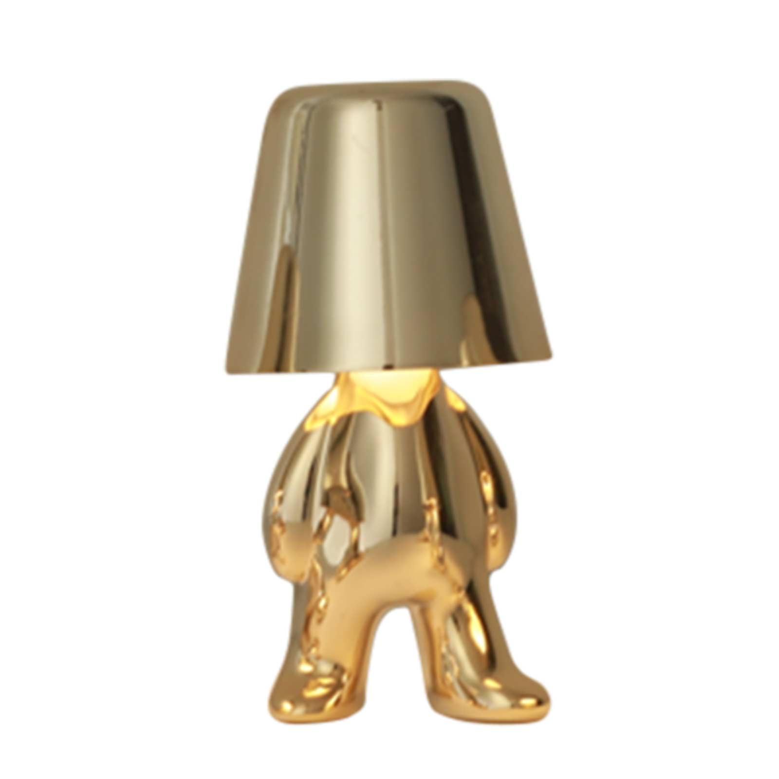 Creative Little Golden Figure Bedside Living Room Decorative Table Lamp (c)