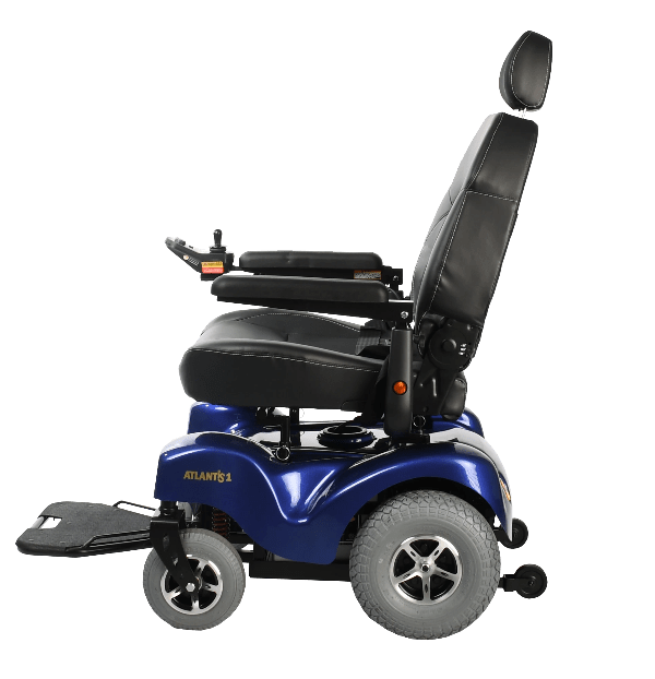 Merits P710 Atlantis Super Heavy-Duty Power Wheelchair - Extended Long Range, w/ Anti Flat Tires, 600lbs Weight Capacity