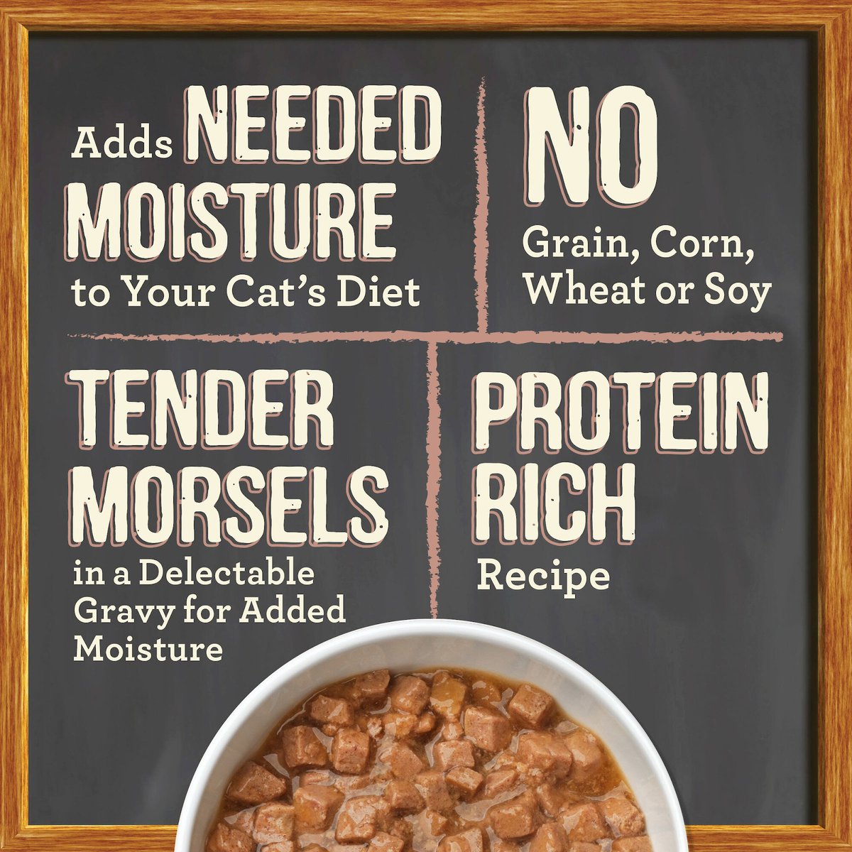 Merrick Purrfect Bistro Grain-Free Cowboy Cookout Morsels in Gravy Canned Cat Food