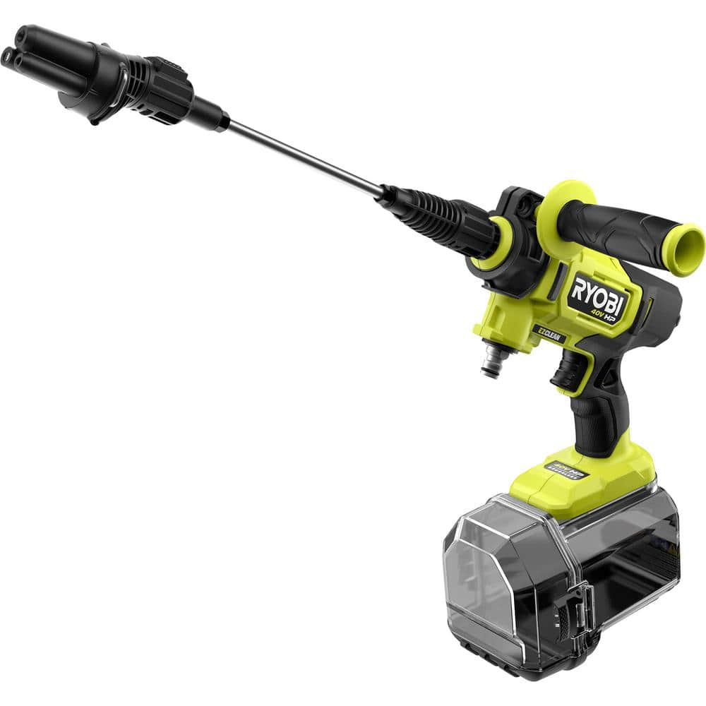 RYOBI 40V HP Brushless EZClean 600 PSI 0.7 GPM Cordless Battery Cold Water Power Cleaner with 2.0 Ah Battery and Charger RY124052K