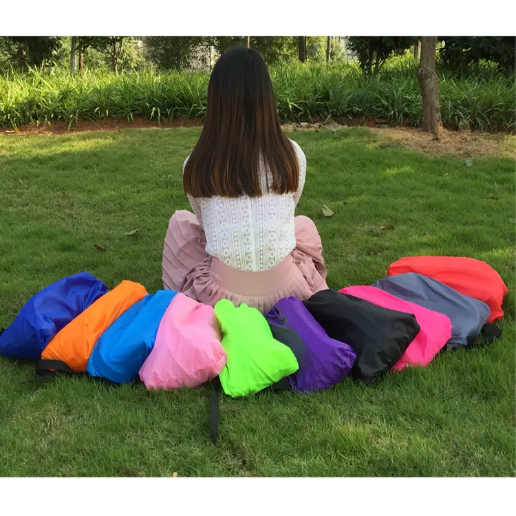 Outdoor Foldable Air Sofa Inflatable Loungers Couch Sleeping Bed for Travelling Camping Hiking Pool Beach Parties