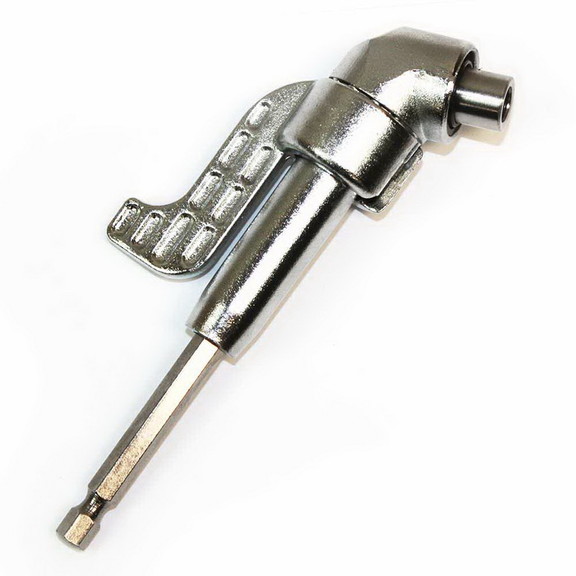 Big Horn 19340 Angle Screwdriver Adapter with Lock...