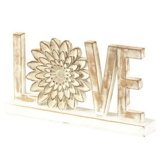 Dicksons FIGR 900 Word Figurine Love Flower Resin