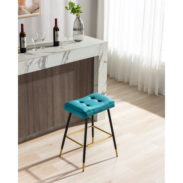 Vintage Backless Counter Height Counter and Bar Stools